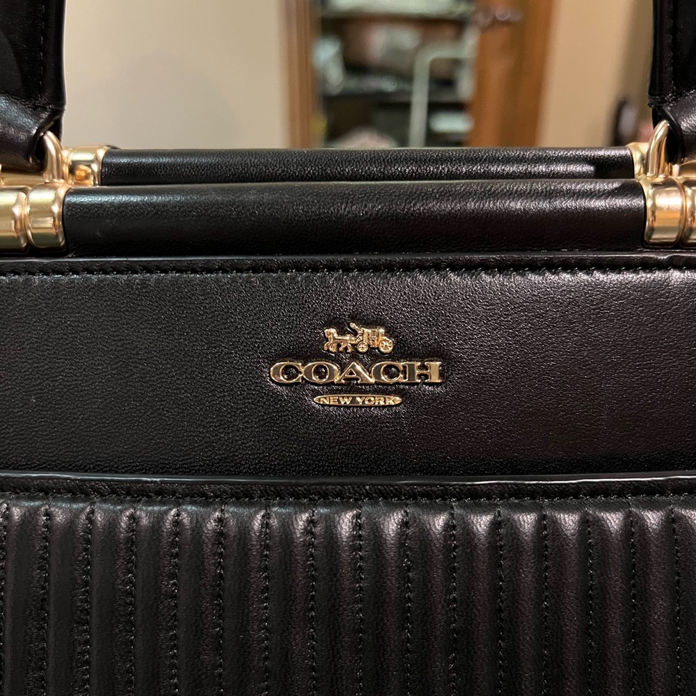 Coach Grace Quilted Leather Satchel Bag - Picture 5 of 5